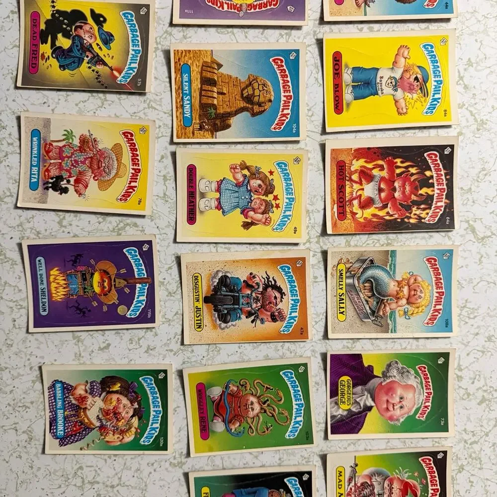 Vintage 1985–1986 Garbage Pail Kids Card Lot – Original Topps – 50+ Cards